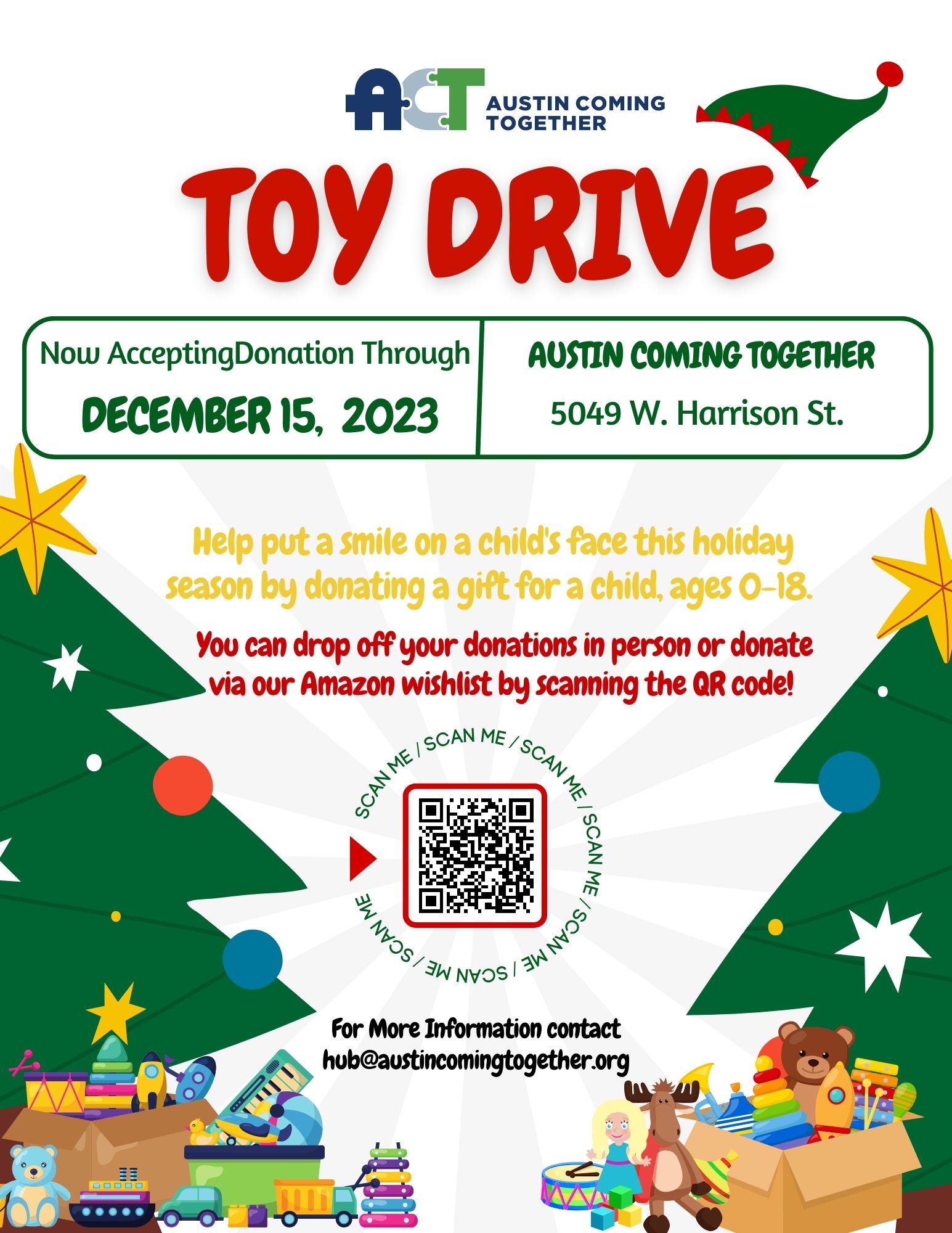 ACT Holiday Toy Drive 2023